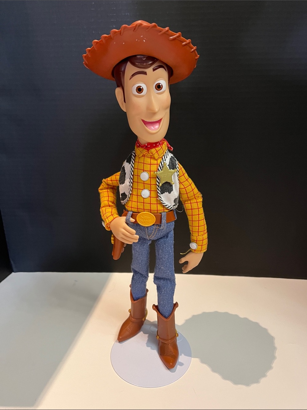 Disney Pixar Thinkway Toys Talking Sheriff Woody Doll 15”’ Collectible